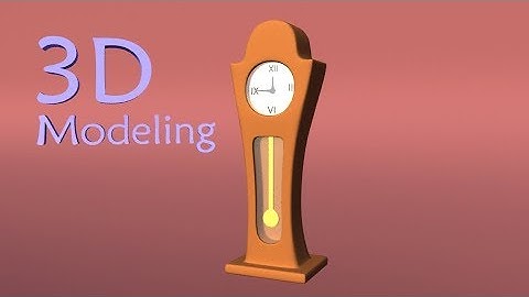 Autodesk Maya _ 3d Modeling Stylized Clock in Autodesk Maya