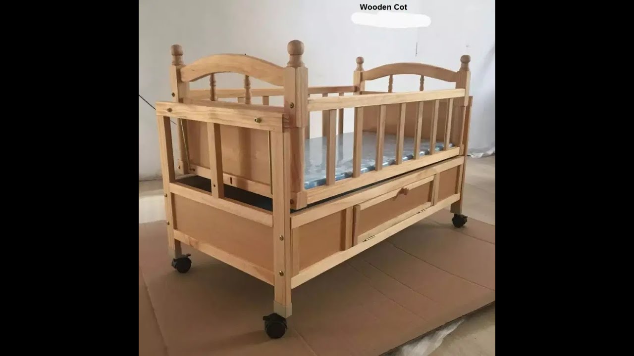 wood cot bed