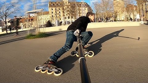 Inline Skating Extreme Moves with Huge Wheels DH350 Frames - March 2020