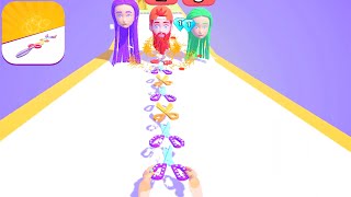 SCISSORS STACK game MAX BEST LEVEL 💕💇‍♀️🌈 Gameplay All Levels Walkthrough iOS Android New Game 3D screenshot 3