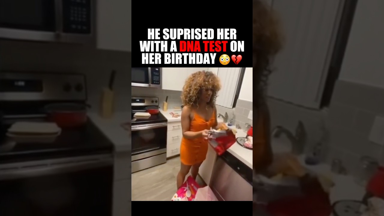 He Surprised her with a dna test on her birthday 😳 
