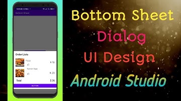 Bottom Sheet  in Android tutorial||Model Bottom Sheet  in Android tutorial