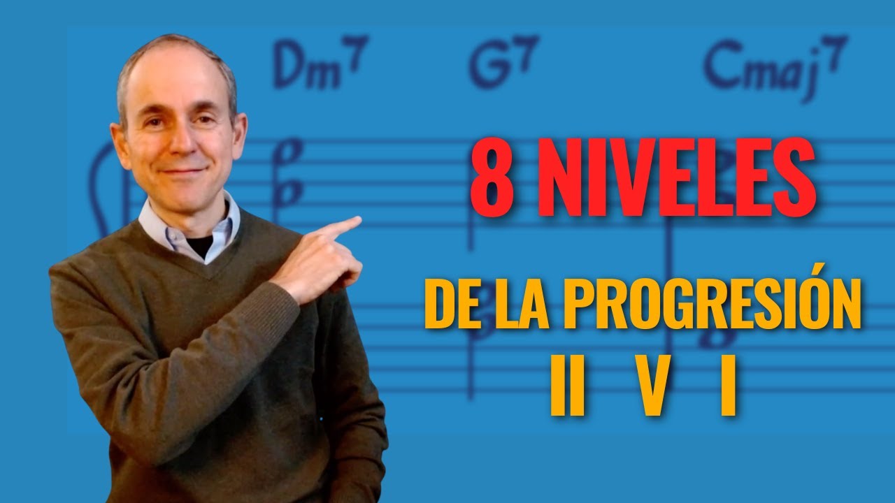 Voicings para la progresión II V I en 8 niveles de complejidad