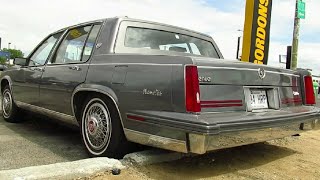 AN '87 or '88 CADDY SEDAN DEVILLE SEEN IN MONTREAL MAY 2020