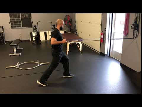 Split-Stance 1-Arm Cable Row