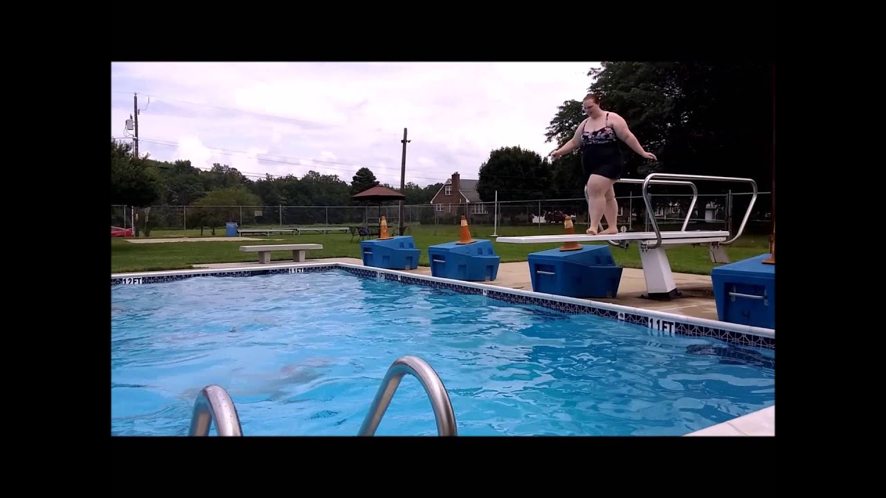 Fat Girl Tries Diving YouTube