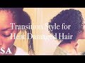 Easy Transition Style for Heat Damaged Hair