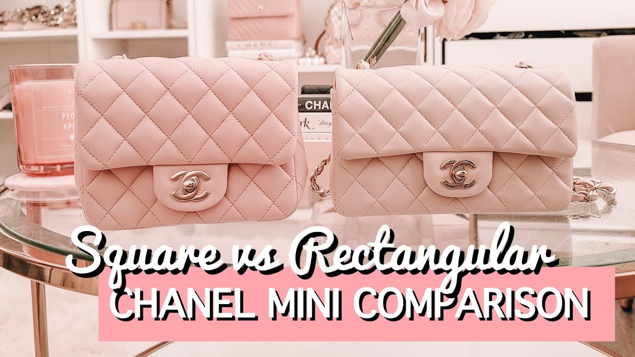 CHANEL MINI FLAP COMPARISON AND REVIEW ♡ Square VS Rectangle What