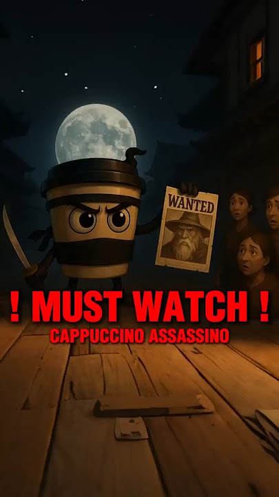 CAPPUCCINO ASSASSINO (HIS ORIGIN) ☕🐱‍👤#tungtungtungsahur   #viralvideo   #shorts   #fyp   #funny