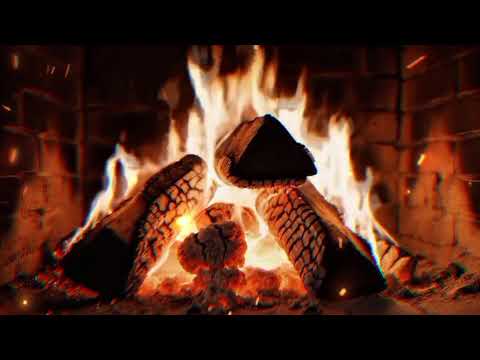 Rileksasi kobaran api unggun yang menyala