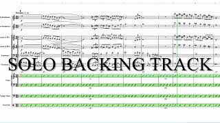 C street Shuffle by Graham Ensor; 12 bar blues in C Solo backing track with chord symbols