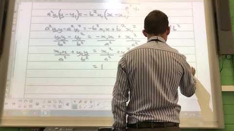 2.7) Tangents and Normals to Ellipse in Cartesian Form