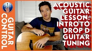 acoustic guitar lesson - intro to drop d guitar tuning