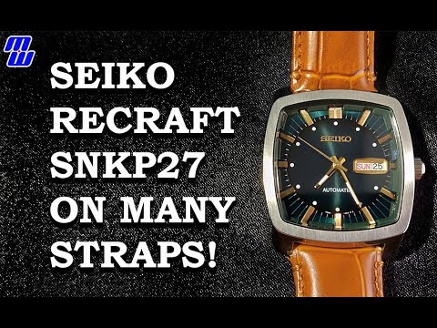 Seiko SNKP27 Recraft On Different Straps! - YouTube