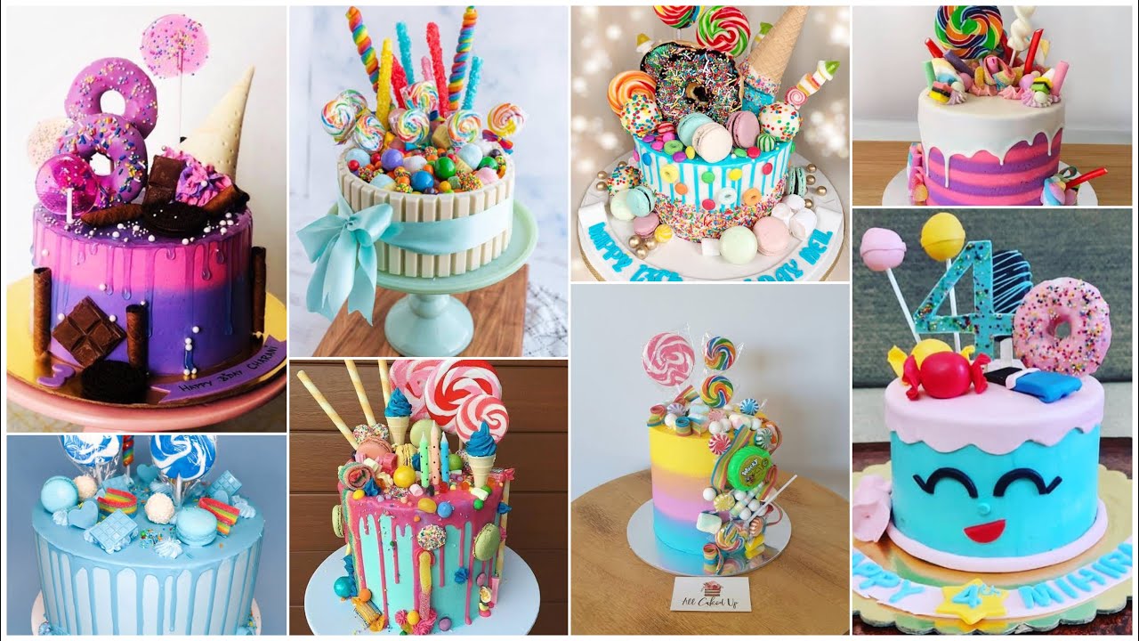 Candyland Birthday Cake Designs/Birthday Cake Ideas For Baby Boy & Girls/Kids Birthday Cakes #Cakes