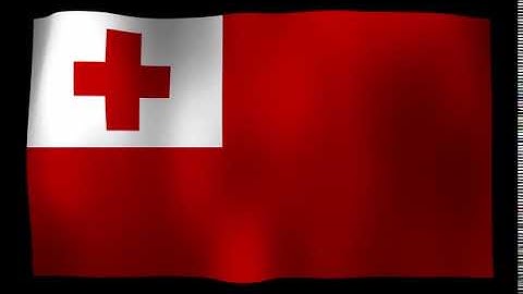 Tonga Flag 4K Loop Video