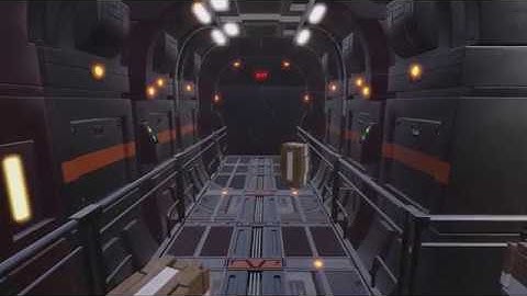 sci fi corridor ( realtime engine eevee )