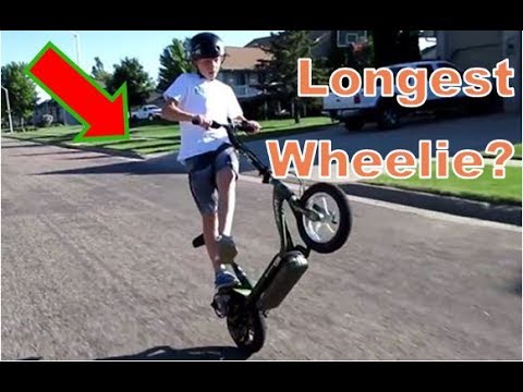 World S Longest Scooter Wheelie You World S Longest Scooter Wheelie