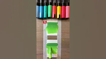 How To Blend Colors With Paint Markers Art Hacks Tutorial ASMR Acrylic Marker Painting 