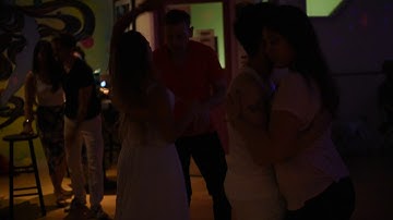 Tony and Victoria social dancing at Calgary Zouk Weekend August 2018