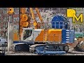 BAUER BG 46 + BAUER BG 39 BOHRGERÄT MEGA MASCHINE GROSSBAUSTELLE INNENSTADT DREAM MACHINES