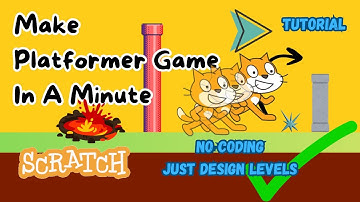 Make Platformer Game In A Minute In Scratch, How To Use a Scratch Platformer Engine Tutorial