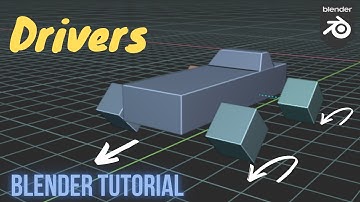 Drivers: Moving Car with Rotating Tires Animation | Blender Tutorial