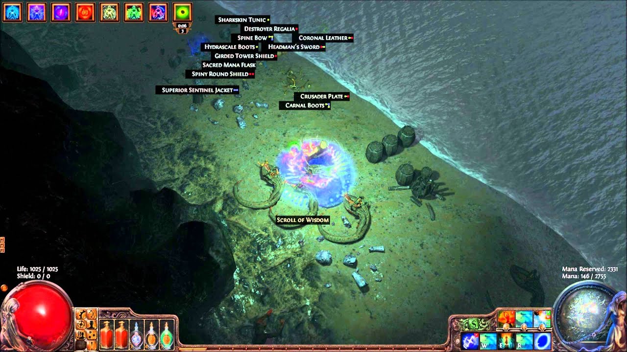 Path of Exile 0.9.13 Elemental Hit Ranger - Strand Map