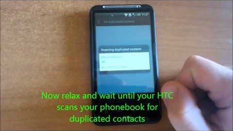De-duplicate Contacts using HTC Sense with English Subtitles