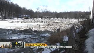 Thawing in Midwest causing flood conditions