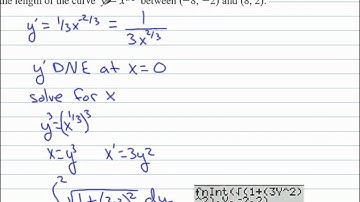AP Calculus Secton 7.4 Lengths of Curves