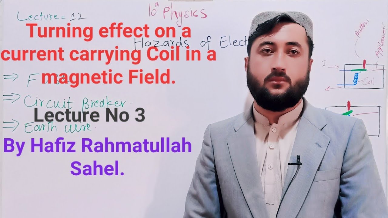 10Physics "Turning effect on a current carrying COIL in a Magnetic ...