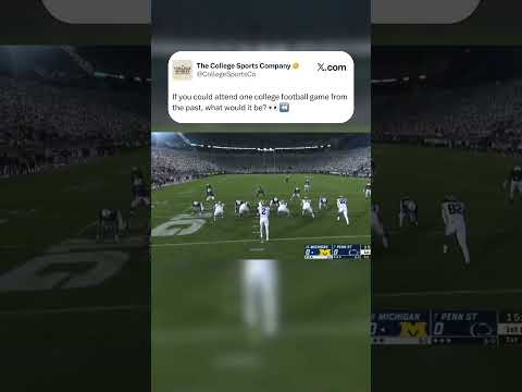 The year was 2019. Whiteout against Michigan. Nothing like it. 🔥