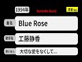 カラオケ, Blue Rose, 工藤静香