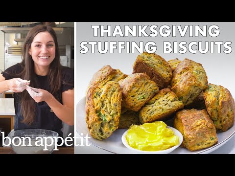 https://www.youtube.com/watch?v=9Pl5kRg8FRcKendra Makes Thanksgiving Stuffing Biscuits From The Test Kitchen Bon Appétit