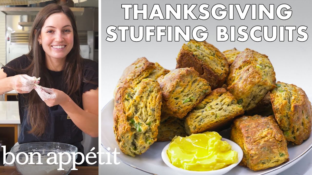 How To Make Thanksgiving Stuffing Biscuits   From The Test Kitchen   Bon Apptit