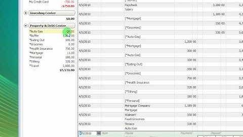 How to enter expenses into Quicken with zero-based accounting