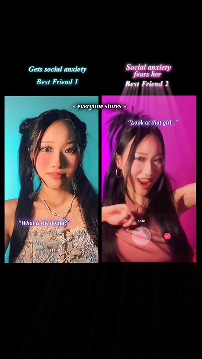 #pov BFF-mu merekam tarian TikTok denganmu di depan umum, tapi dia tidak merasa cemas dibandingkan denganmu #shorts