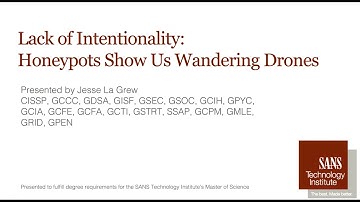 How Honeypots Show the Lack of Intentionality of Wandering Drones | Cybersecurity Research In Action