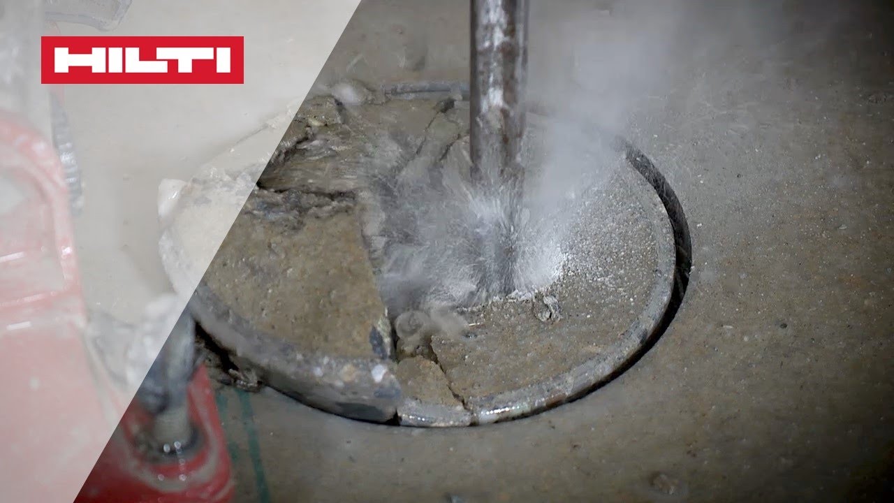 HOW TO release a stuck Core Bit Chiselling Hilti XCM Diamond Core