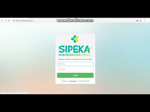 cara login, registrasi dan lupa password SIPEKA