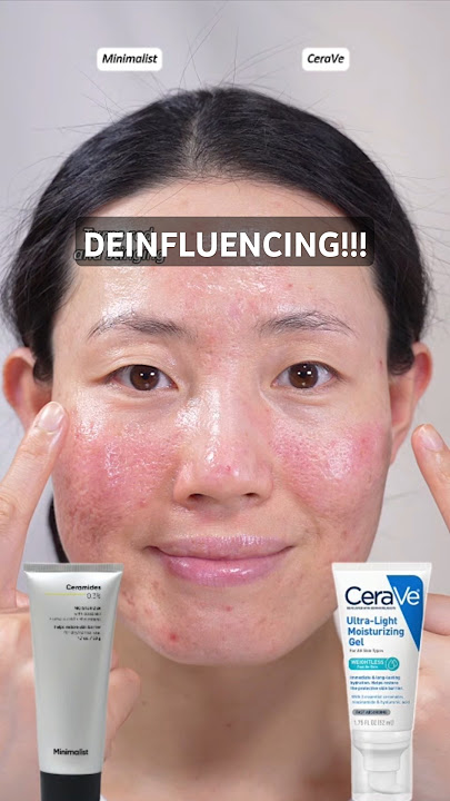 Sorry I don't like CeraVe gel cream and Minimalist ceramides moisturizer #moisturizer #oilskin