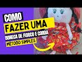 Como fazer uma boneca de fuxico e corda simples e rápido