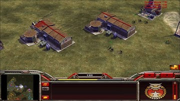 Command & Conquer Zero Hour Gameplay Skirmish Fortress Avalanche 4v4 China Vs USA