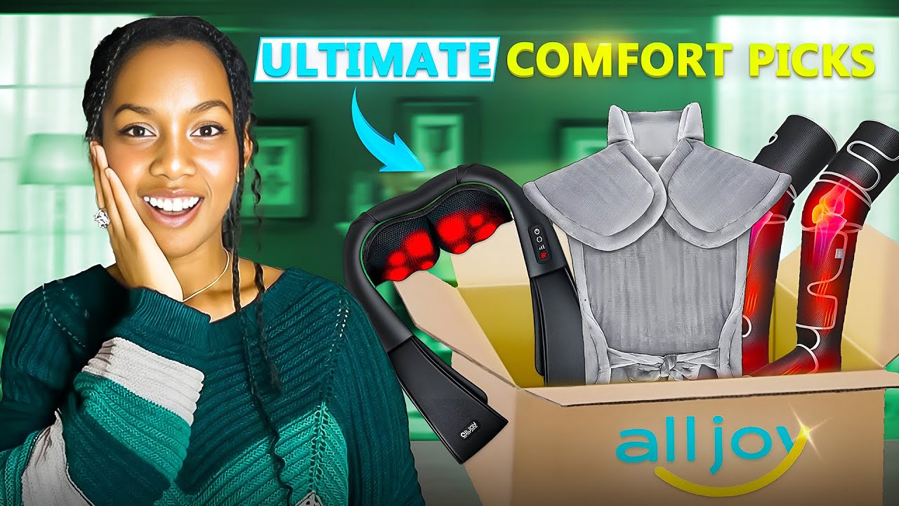 SHOP ALLJOY LEG, SHOULDER, FOOT, BACK & NECK MASSAGER with HEATING PAD | The Dynamic Family