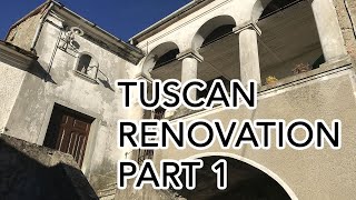 One man low budget old Italian house renovation.