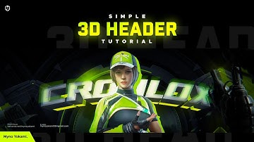 How to make 3D gaming header/banner on android | @bymyno