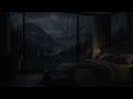 Deep Sleep Rain Sounds in a Dark Bedroom | Insomnia Relief