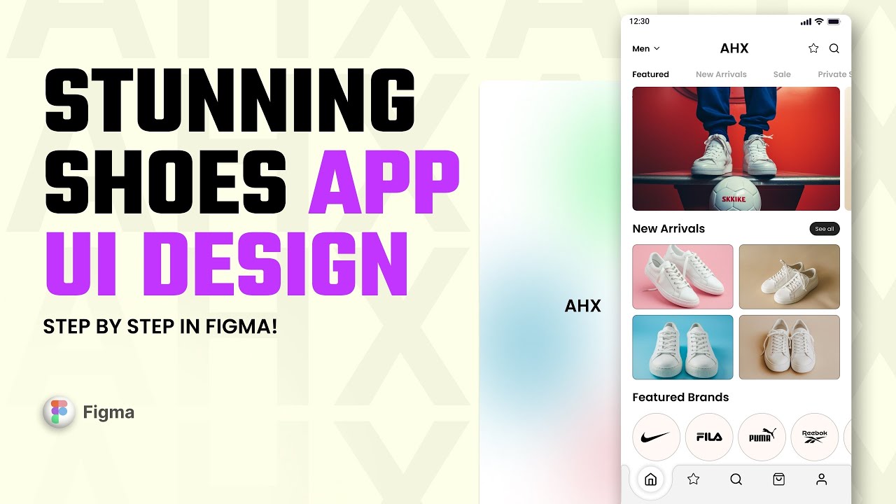 E-commerce App Home UI design In Figma | Figma Tutorial - YouTube