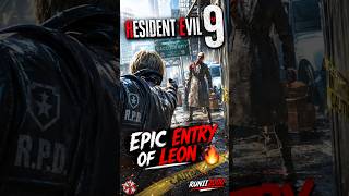 Resident Evil 9 🔥 Epic Entry of Leon in RaccoonCity#ResidentEvil9#LeonKennedy #Gaming #HorrorGaming